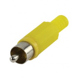 1 RCA han phono stik - plast