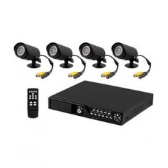 Overvågnings -kit m/ 4 kameraer & harddisk DVR-KIT9