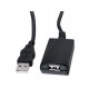 USB 2.0 forlængerkabel A-A aktivt - 5.0m 112stk