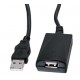 USB 2.0 forlængerkabel A-A aktivt - 5.0m